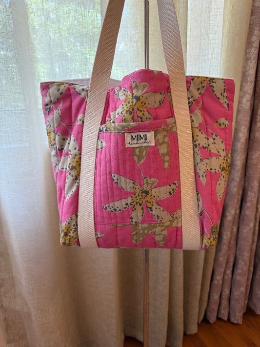 The Fuchsia Field Tote
