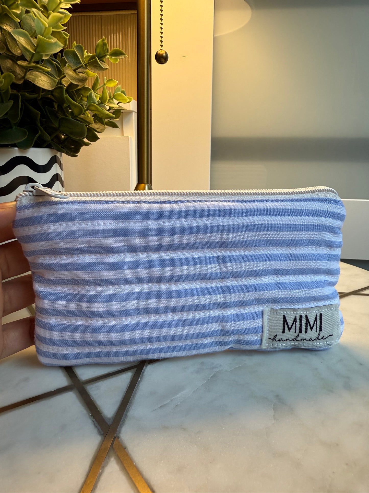 Striped Glasses Pouch