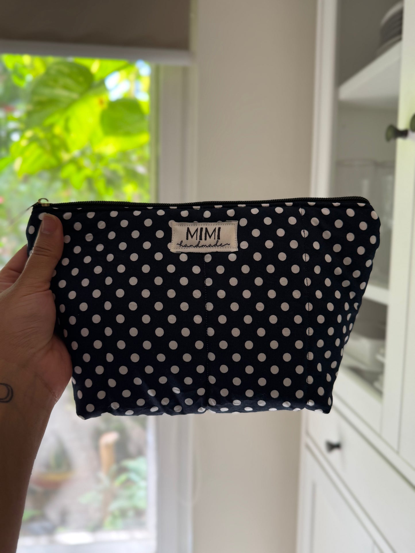 Midnight Polka Pouch