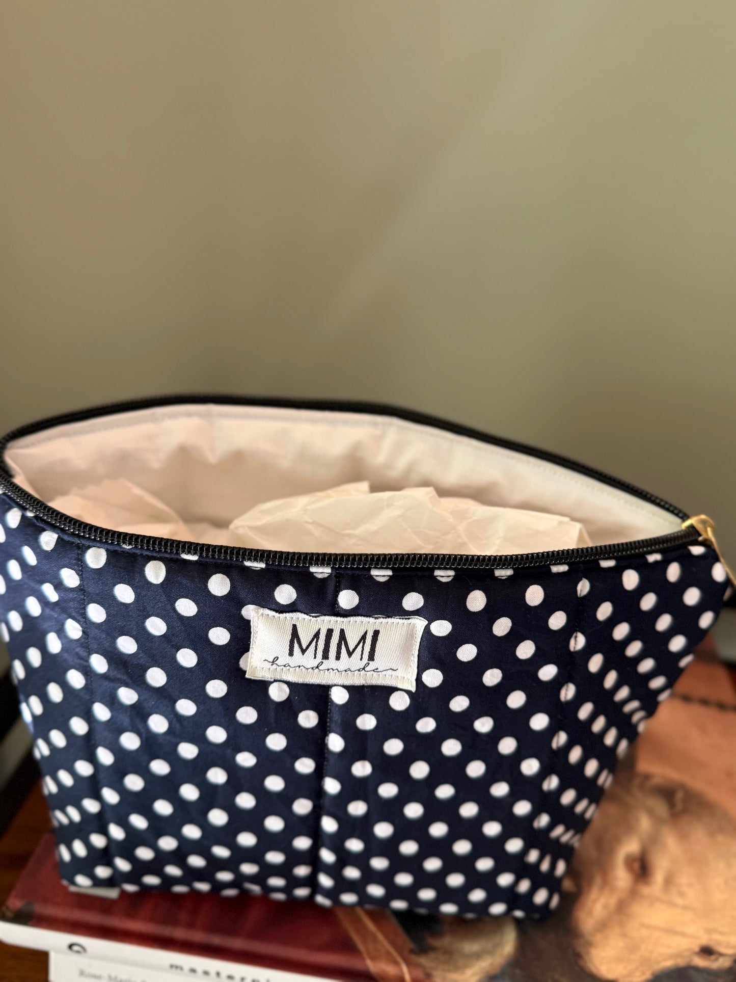 Midnight Polka Pouch