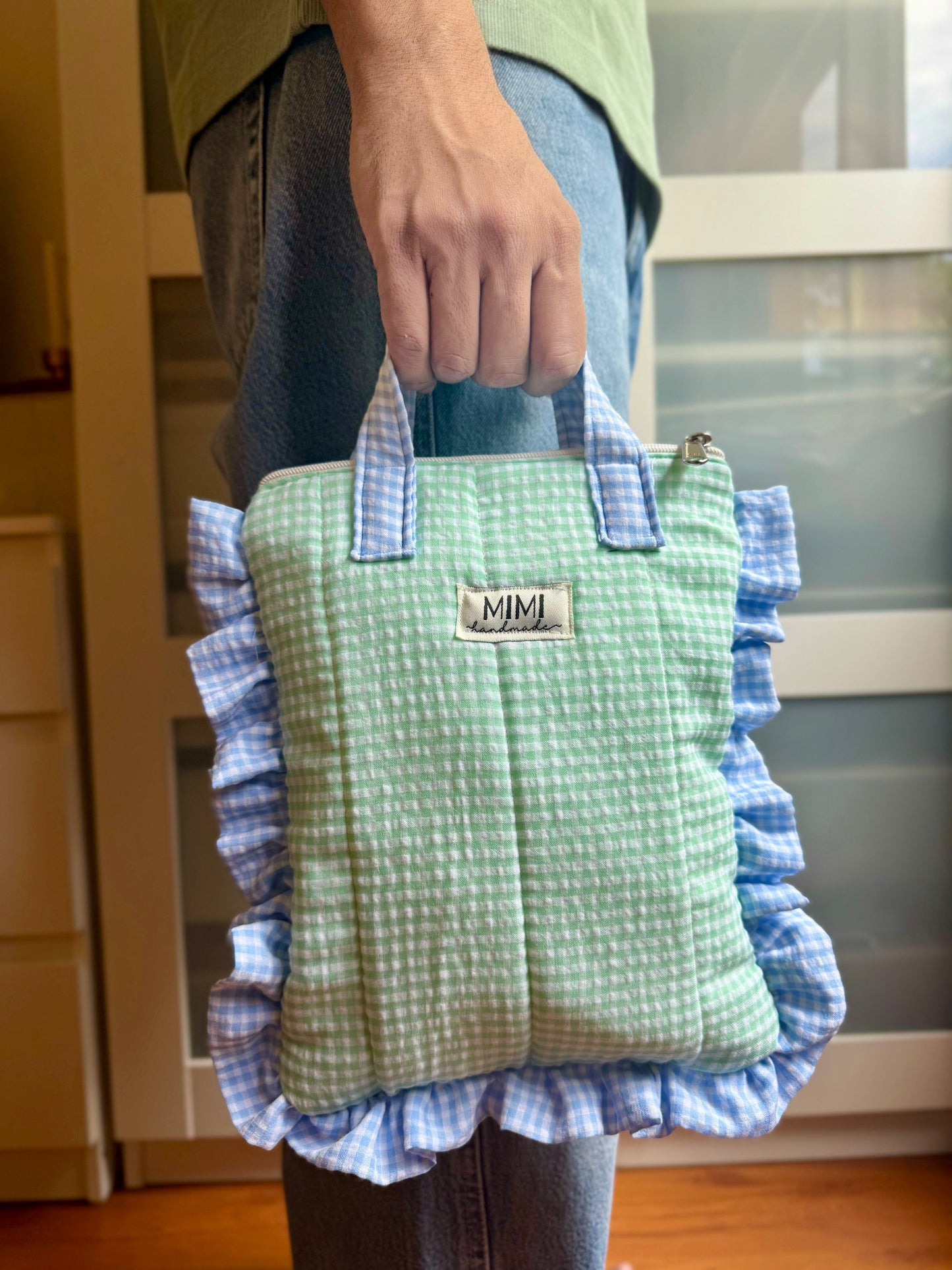 Mint Bluebell Ipad Sleeve