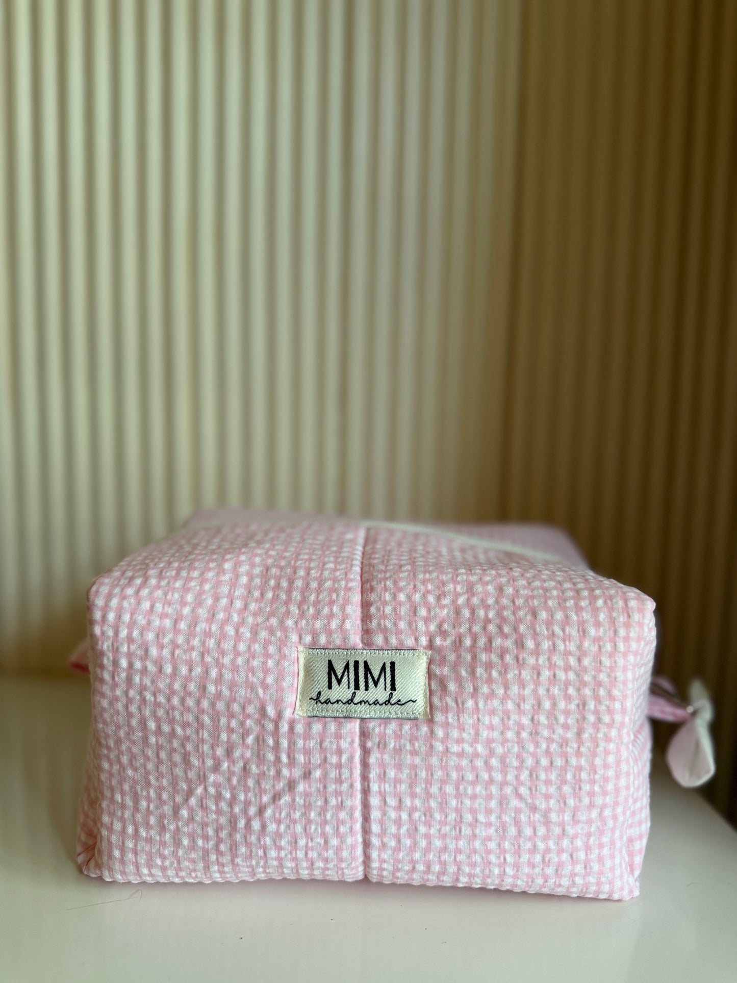 Blush Boxy Makeup Bag